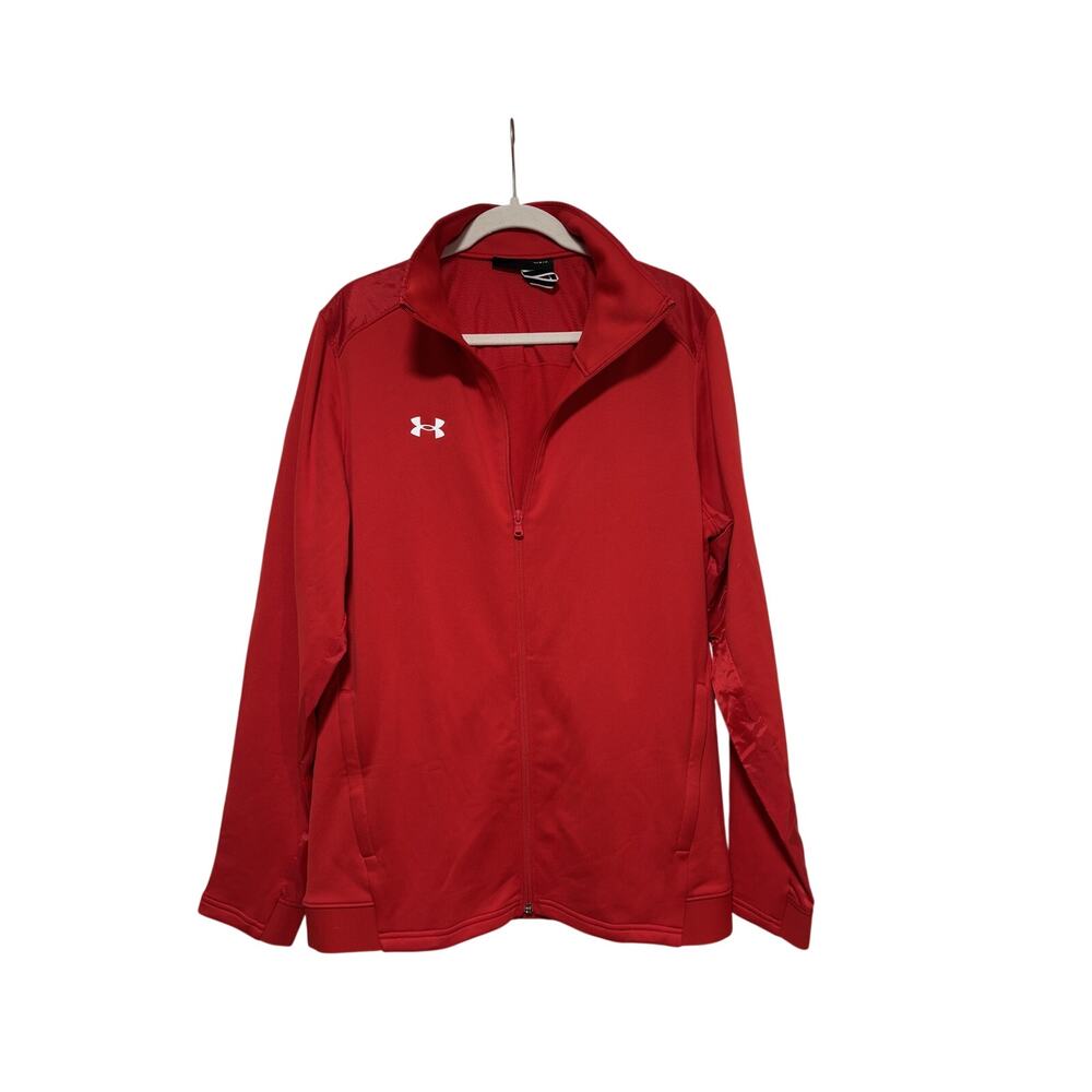 Under Armour Men's Red Full Zip Jacket Large - Picture 2 of 8